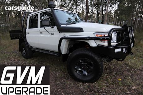 White 2021 Toyota Landcruiser 70 Series Double Cab Chassis GXL