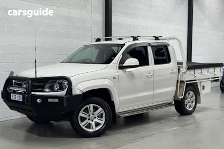 White 2015 Volkswagen Amarok Dual Cab Utility TDI420 Highline (4X4)