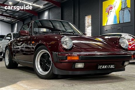 Red 1983 Porsche 911 Convertible SC