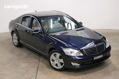 Blue 2007 Mercedes-Benz S350 Sedan