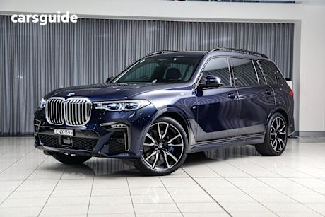 Blue 2021 BMW X7 Wagon Xdrive30D M Sport