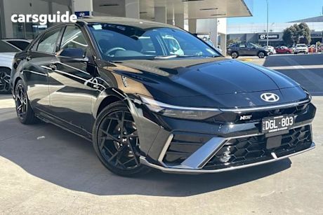 Black 2024 Hyundai I30 Sedan N Line Premium