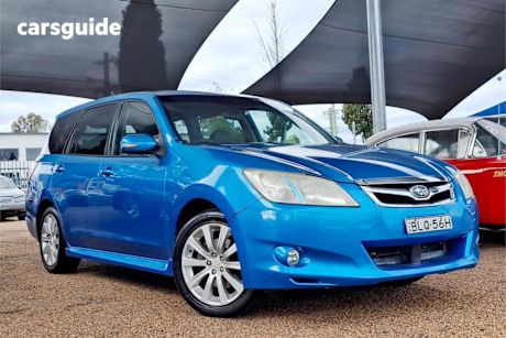 Blue 2009 Subaru Liberty Wagon Exiga Premium