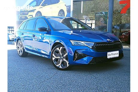 Blue 2025 Skoda Octavia Wagon RS F