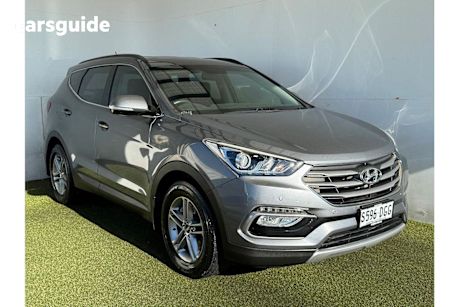 Silver 2017 Hyundai Santa FE Wagon Active Crdi (4X4)