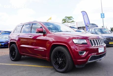 Red 2015 Jeep Grand Cherokee Wagon Overland (4X4)