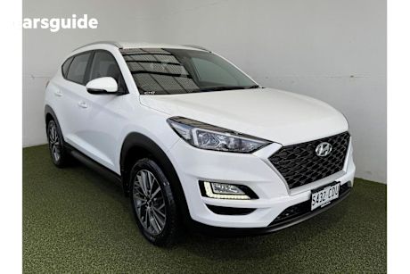 White 2020 Hyundai Tucson Wagon Active X (2WD) Black INT