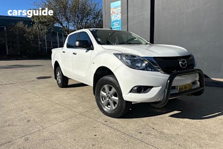 White 2018 Mazda BT-50 Dual Cab Utility XT (4X2)