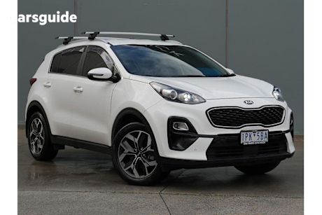 White 2019 Kia Sportage SUV SI PREMIUM F