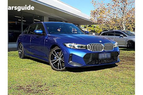 Blue 2022 BMW 330I Sedan M Sport