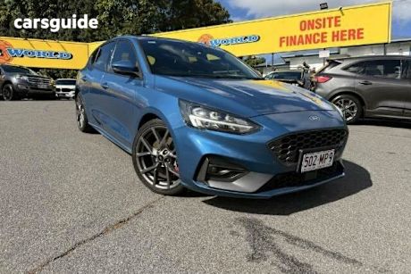 Blue 2020 Ford Focus Hatchback ST