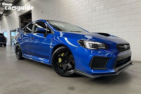 Blue 2018 Subaru WRX Sedan STI Premium