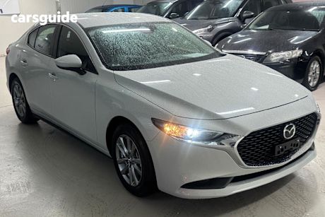 Grey 2025 Mazda 3 Sedan G20 Pure Vision