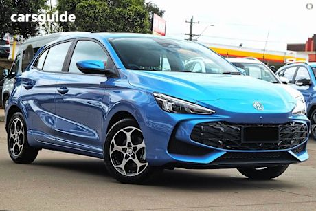 Blue 2025 MG MG3 Hatchback Essence Hybrid+
