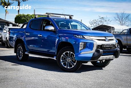Blue 2019 Mitsubishi Triton Double Cab Pick Up GLS (4X4) Premium