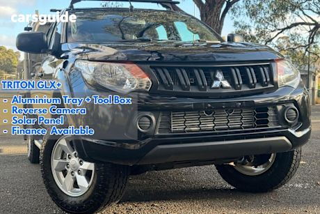 Black 2018 Mitsubishi Triton Dual Cab Utility GLX Plus (4X4)