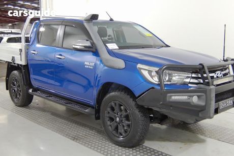 Blue 2016 Toyota Hilux Dual Cab Utility SR5 (4X4)