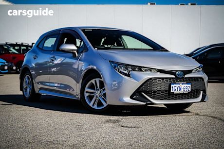 Silver 2020 Toyota Corolla Hatchback Ascent Sport (hybrid)