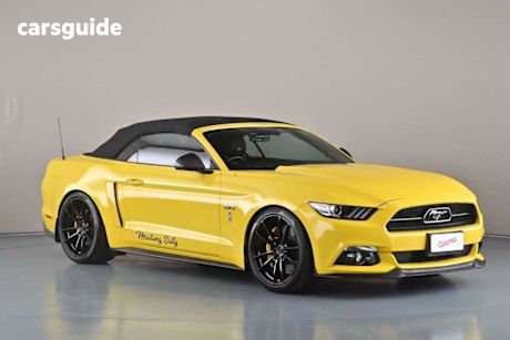 Yellow 2017 Ford Mustang Convertible GT 5.0 V8