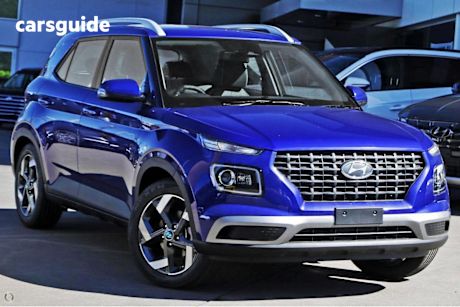 Blue 2025 Hyundai Venue Wagon Active