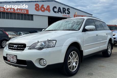 White 2004 Subaru Outback Wagon 2.5I