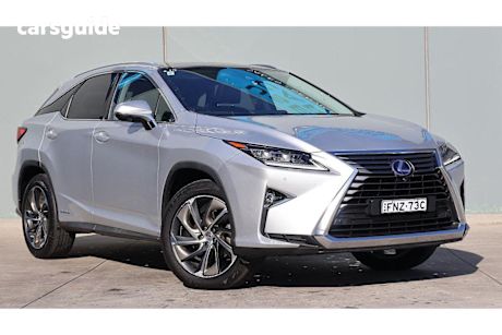 Silver 2016 Lexus RX SUV RX450H SPORTS LUXURY 4X4