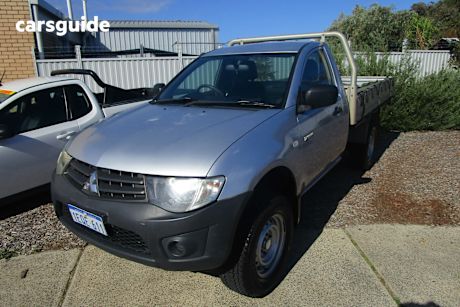 Grey 2013 Mitsubishi Triton Cab Chassis Gl