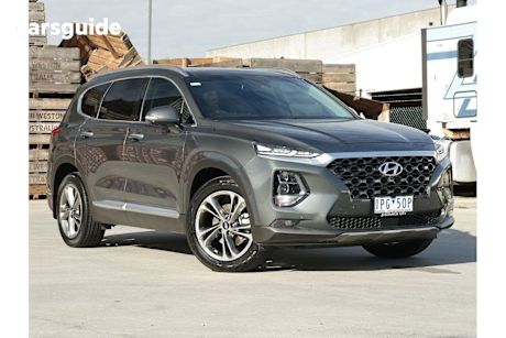Green 2019 Hyundai Santa FE SUV HIGHLANDER 4X4