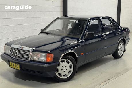Blue 1993 Mercedes-Benz 180 Sedan E Limited Edition