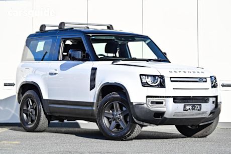 White 2021 Land Rover Defender Wagon 90 P300 Standard (221KW)