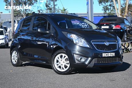Black 2013 Holden Barina Spark Hatchback CD