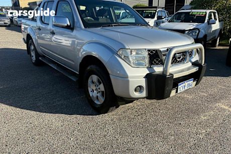 Silver 2008 Nissan Navara Dual Cab Pick-up ST-X (4X4)