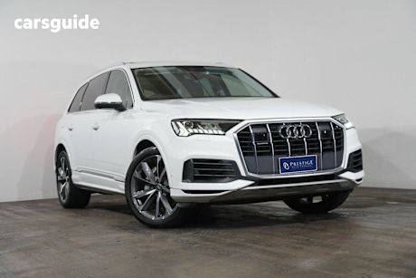 White 2020 Audi Q7 Wagon 45 TDI Quattro