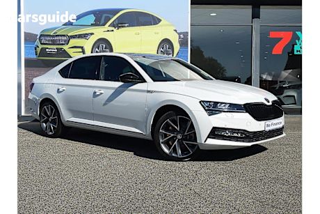 White 2024 Skoda Superb Hatch 206TSI SPORTLINE 4X4