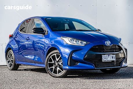 Blue 2024 Toyota Yaris Hatchback ZR