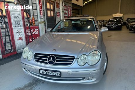 Silver 2004 Mercedes-Benz CLK500 Coupe Avantgarde