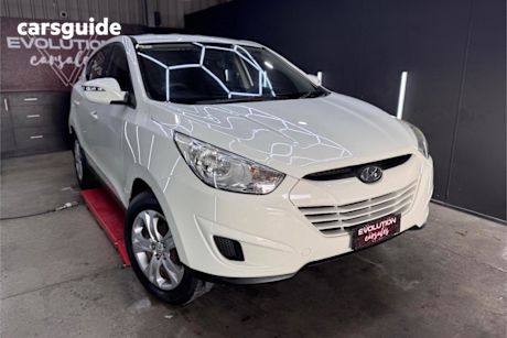 White 2010 Hyundai IX35 Wagon Active (fwd)