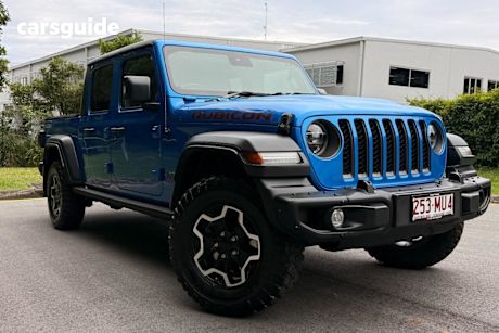 Blue 2021 Jeep Gladiator Dual Cab Utility Rubicon (4X4)