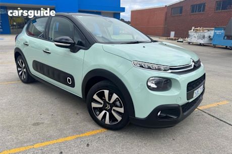 Green 2020 Citroen C3 Hatchback Shine 1.2 Pure Tech 82
