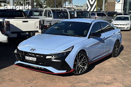 Blue 2022 Hyundai I30 Sedan N Premium