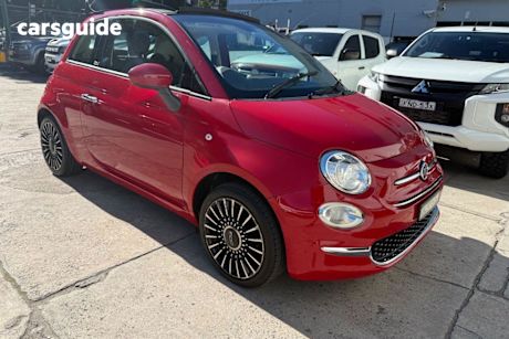 Red 2016 Fiat 500 Convertible Lounge