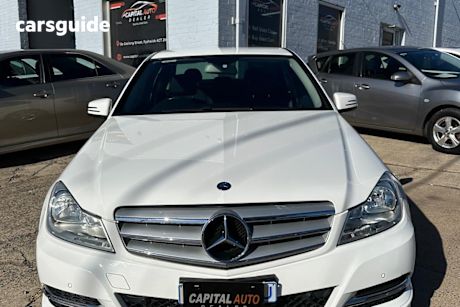 White 2013 Mercedes-Benz C200 Sedan BE