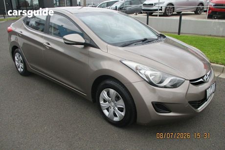 Yellow 2011 Hyundai Elantra Sedan Active