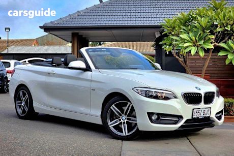 White 2015 BMW 220I Convertible Sport Line