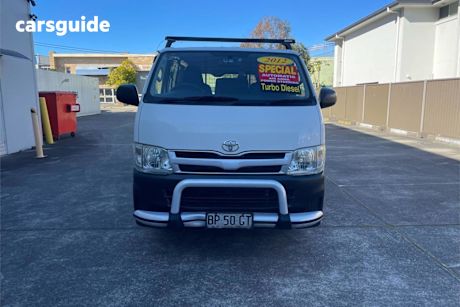 White 2012 Toyota Hiace Van LWB