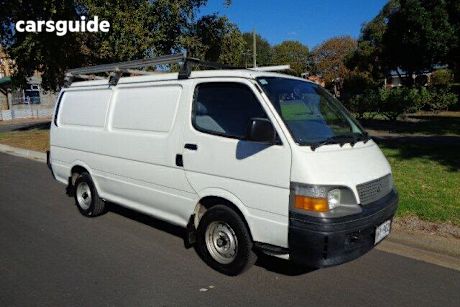 White 2000 Toyota Hiace Van