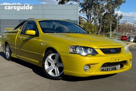 Yellow 2007 Ford Falcon Utility XR6T