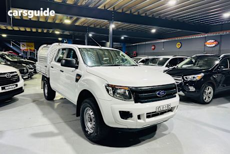 White 2014 Ford Ranger Dual Cab Chassis XL 3.2 (4X4)