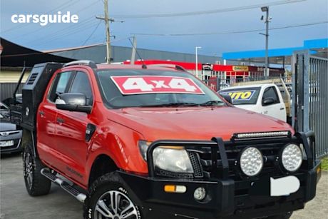 Orange 2013 Ford Ranger Crew Cab Utility Wildtrak 3.2 (4X4)