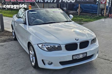 White 2011 BMW 120I Convertible